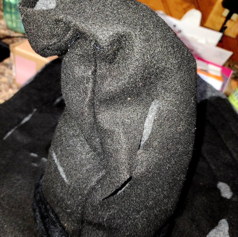 Elegant Black Witch Hat with Lace - Picture 6 of 16